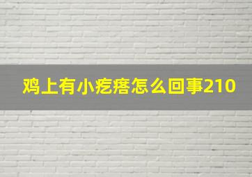 鸡上有小疙瘩怎么回事210