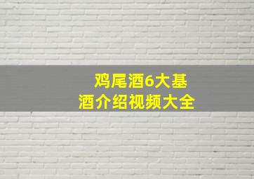 鸡尾酒6大基酒介绍视频大全