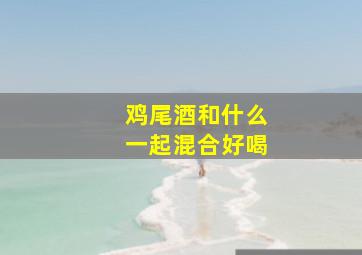 鸡尾酒和什么一起混合好喝