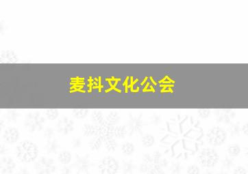 麦抖文化公会