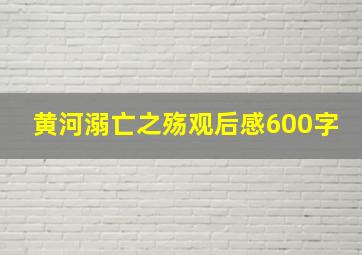 黄河溺亡之殇观后感600字