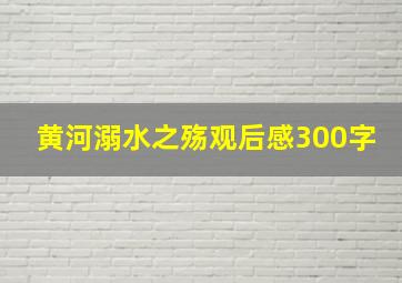 黄河溺水之殇观后感300字