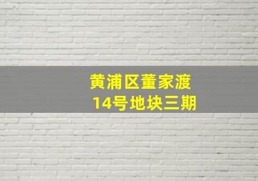 黄浦区董家渡14号地块三期