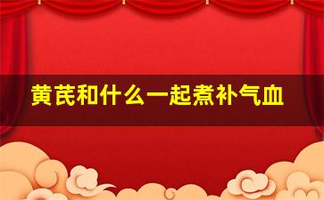 黄芪和什么一起煮补气血