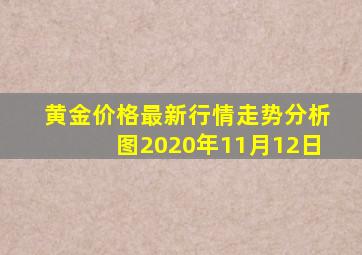 黄金价格最新行情走势分析图2020年11月12日