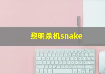 黎明杀机snake