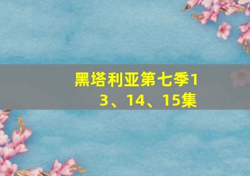 黑塔利亚第七季13、14、15集