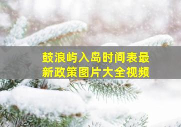 鼓浪屿入岛时间表最新政策图片大全视频