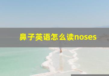 鼻子英语怎么读noses