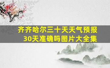 齐齐哈尔三十天天气预报30天准确吗图片大全集