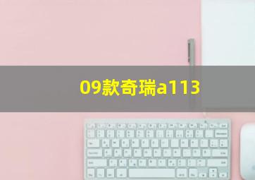 09款奇瑞a113