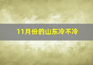 11月份的山东冷不冷