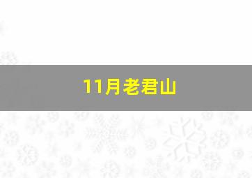 11月老君山