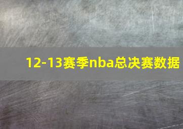 12-13赛季nba总决赛数据