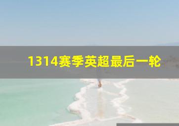 1314赛季英超最后一轮