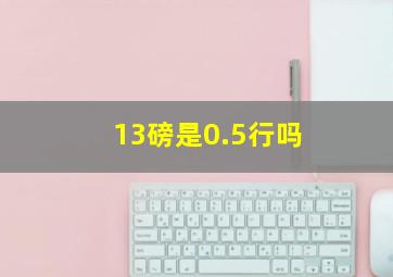 13磅是0.5行吗