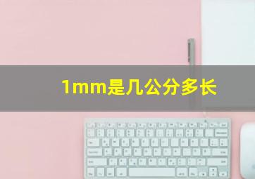 1mm是几公分多长