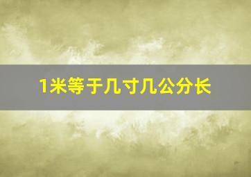 1米等于几寸几公分长