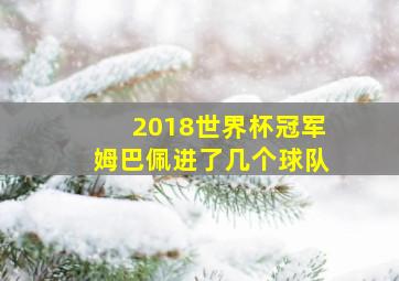 2018世界杯冠军姆巴佩进了几个球队