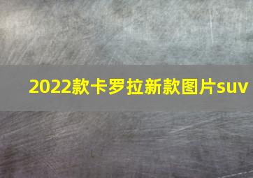 2022款卡罗拉新款图片suv