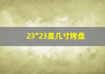 23*23是几寸烤盘