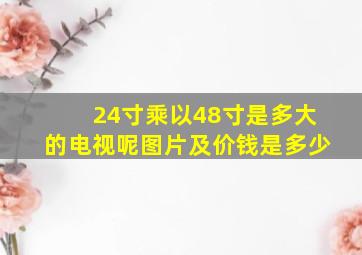 24寸乘以48寸是多大的电视呢图片及价钱是多少