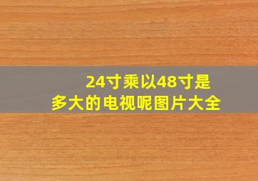 24寸乘以48寸是多大的电视呢图片大全