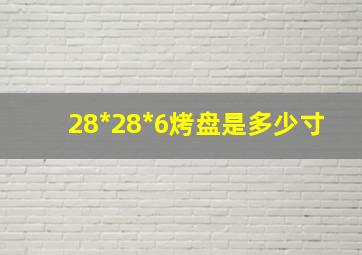 28*28*6烤盘是多少寸