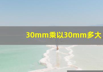 30mm乘以30mm多大