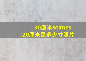 30厘米×20厘米是多少寸照片