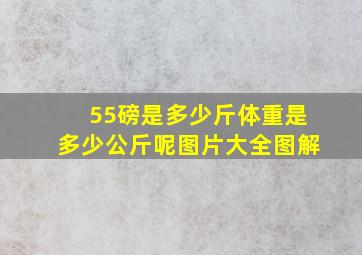 55磅是多少斤体重是多少公斤呢图片大全图解