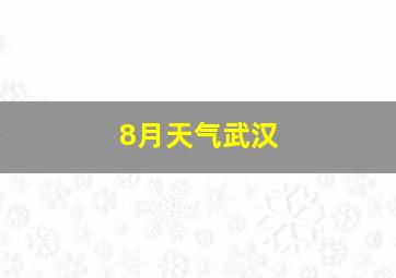 8月天气武汉