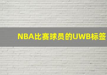 NBA比赛球员的UWB标签