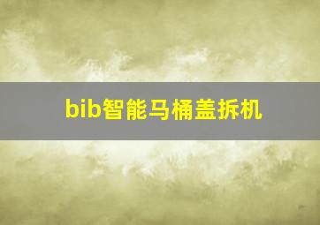 bib智能马桶盖拆机