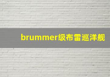 brummer级布雷巡洋舰