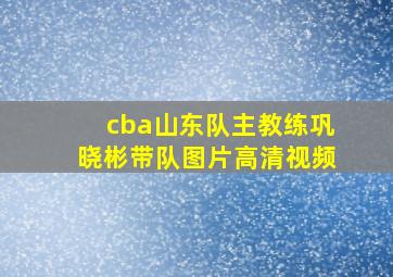 cba山东队主教练巩晓彬带队图片高清视频