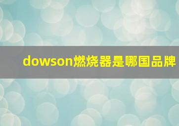 dowson燃烧器是哪国品牌