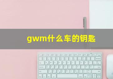 gwm什么车的钥匙