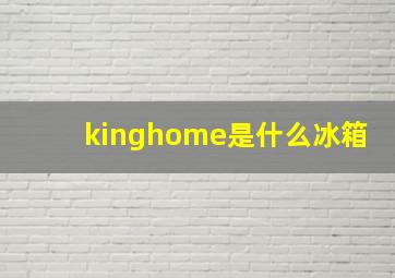 kinghome是什么冰箱