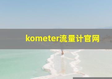 kometer流量计官网