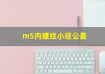 m5内螺纹小径公差