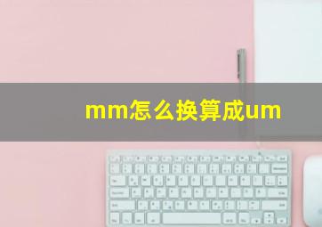 mm怎么换算成um