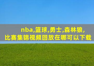 nba,篮球,勇士,森林狼,比赛集锦视频回放在哪可以下载