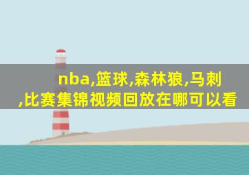 nba,篮球,森林狼,马刺,比赛集锦视频回放在哪可以看