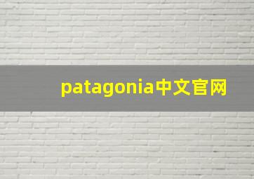 patagonia中文官网