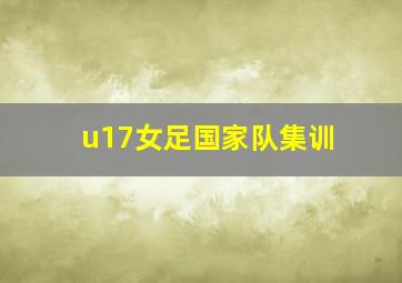 u17女足国家队集训