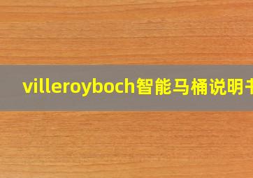 villeroyboch智能马桶说明书