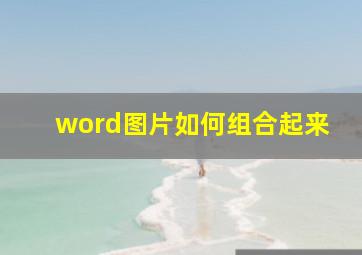 word图片如何组合起来