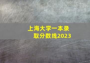 上海大学一本录取分数线2023