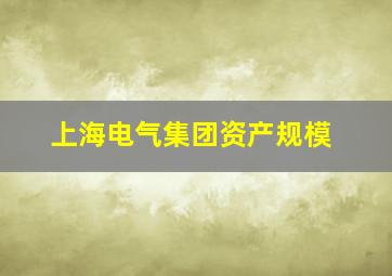 上海电气集团资产规模